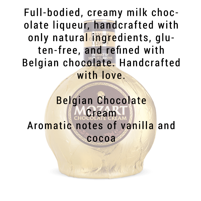 Mozart Chocolate Cream Liqueur 750ml - Great American Craft Spirits