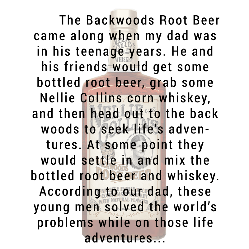 Nellie Collins Backwoods Root Beer Whiskey 750ml