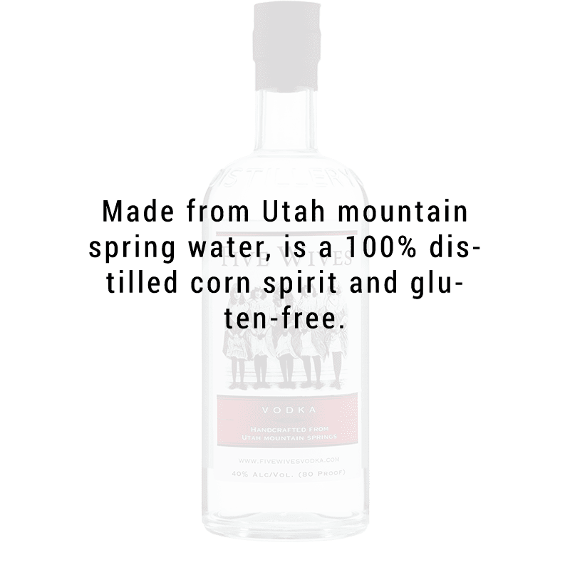 Ogden's Own Distillery Five Wives Vodka 750ml - Great American Craft Spirits