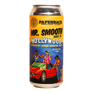 Paperback Brewing Mr. Smooth Goes to Hollywood Strawberry Mango Smoothie Beer 16.oz
