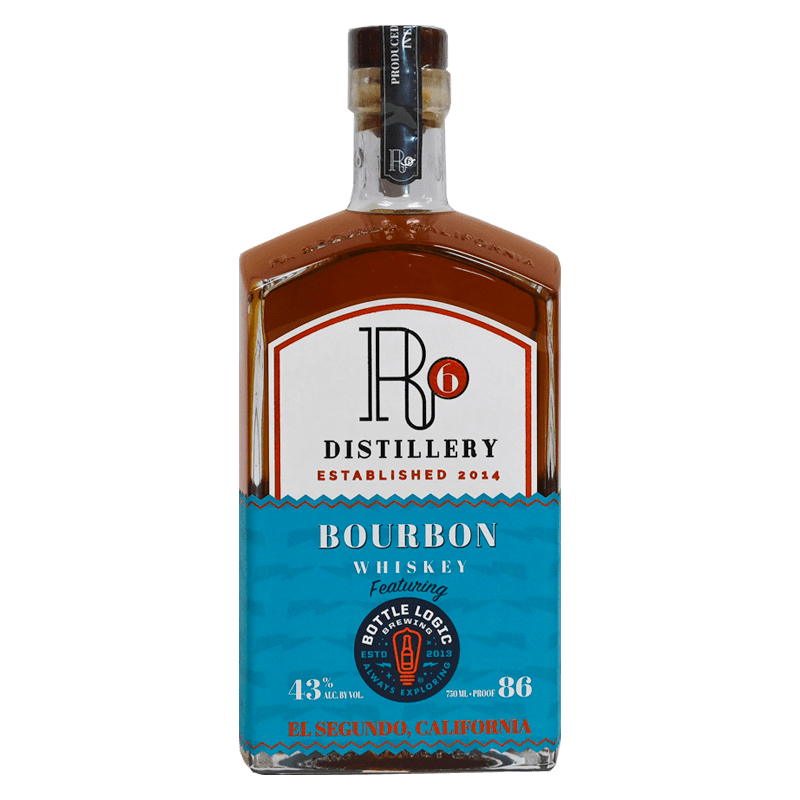 R6 Distillery + Bottle Logic Brewing Bourbon Whiskey 750mL