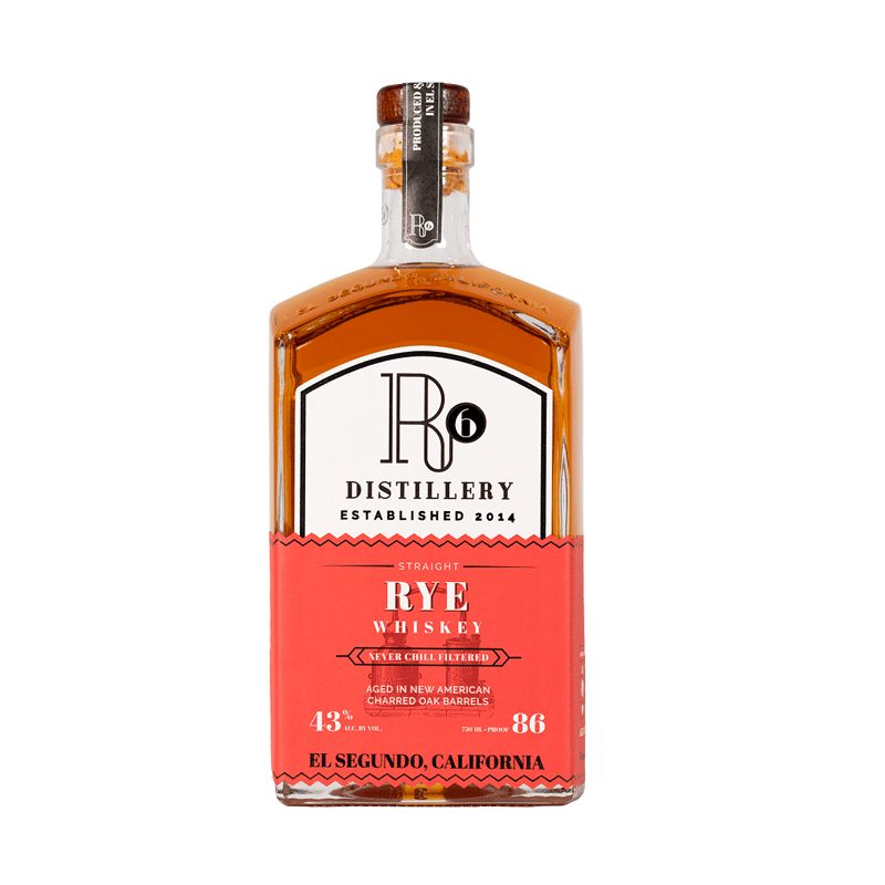 R6 Distillery Rye Whiskey 750mL