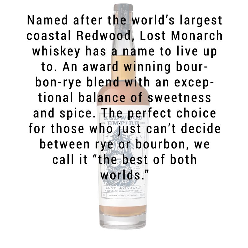 Redwood Empire Lost Monarch Whiskey 750mL - Great American Craft Spirits