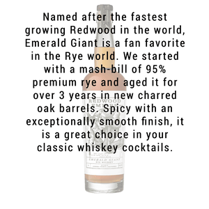 
            
                Load image into Gallery viewer, Redwood Empire Emerald Giant Rye Whiskey 750mL
            
        