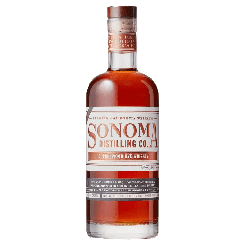 Sonoma Distilling Distiller's Edition Cherrywood Rye Whiskey 750mL - Great American Craft Spirits