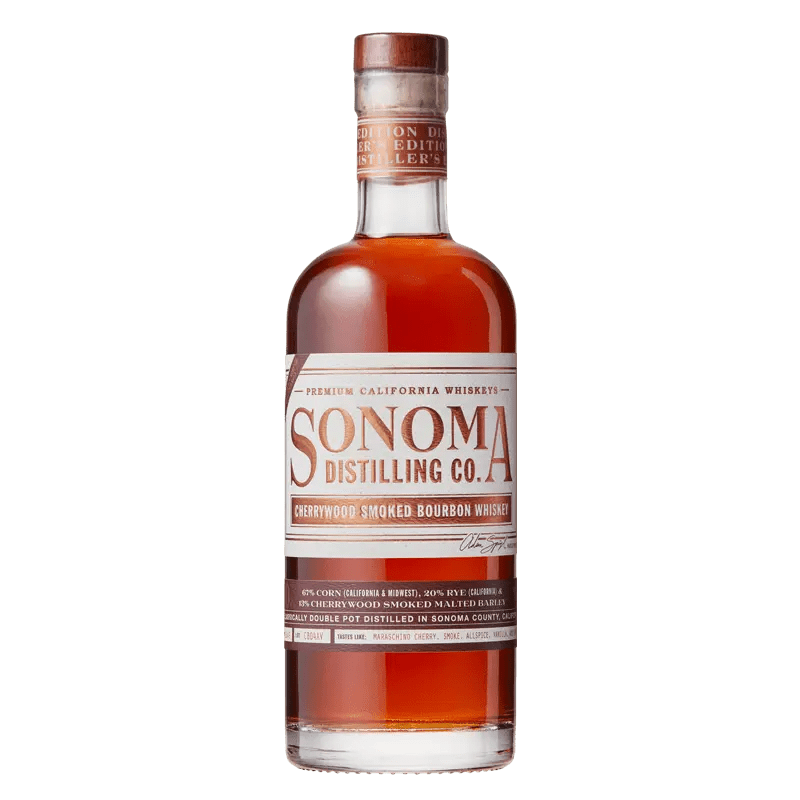 Sonoma Distilling Distiller's Edition Cherrywood Smoked Bourbon Whiskey 750mL - Great American Craft Spirits