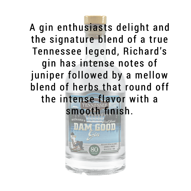 
            
                Load image into Gallery viewer, Tennessee Legend Richard&amp;#39;s Dam Good Gin 750mL
            
        