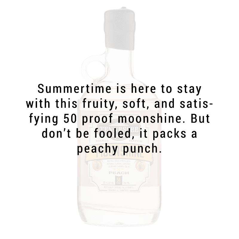Tennessee Legend Peach Moonshine 750mL - Great American Craft Spirits