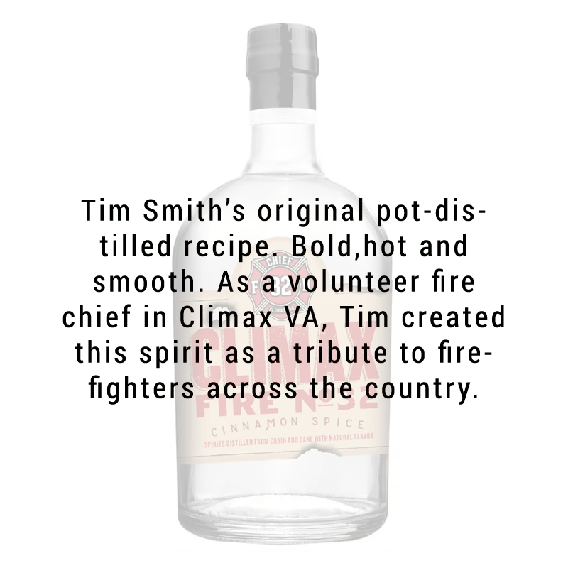 Tim Smith's Climax Fire No.32 Cinnamon Spice Moonshine 750ml - Great American Craft Spirits