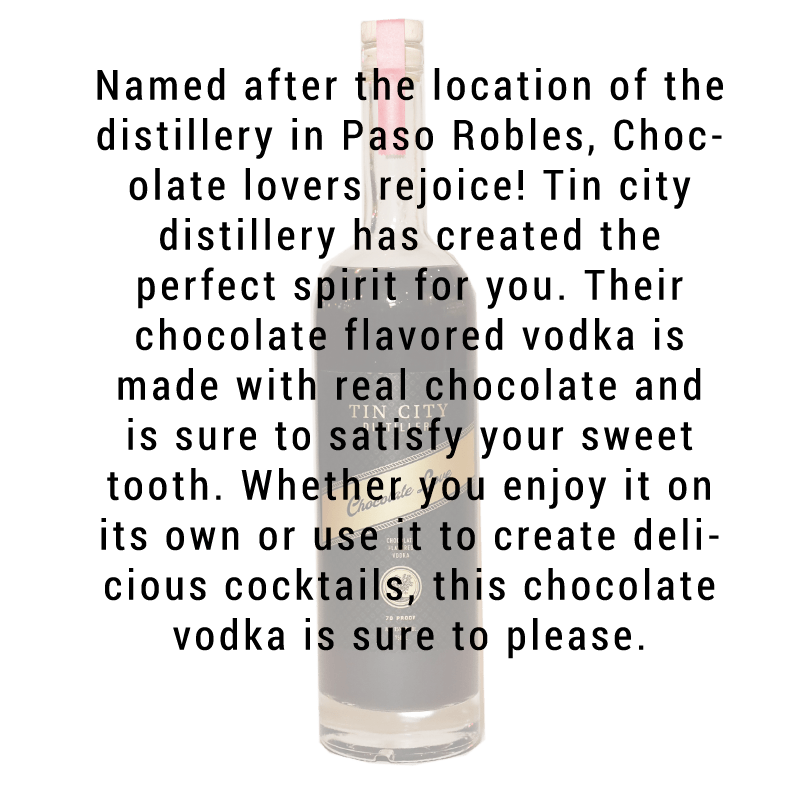 Tin City Distillery Chocolate Love Vodka 750ml - Great American Craft Spirits