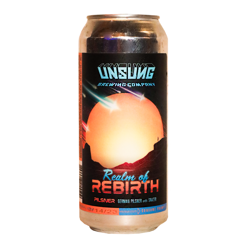 
            
                Load image into Gallery viewer, Unsung Realm of Rebirth German Pilsner 16.oz
            
        