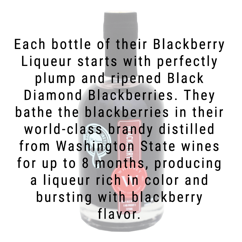 Whidbey Island Distillery Blackberry Liqueur 375mL - Great American Craft Spirits
