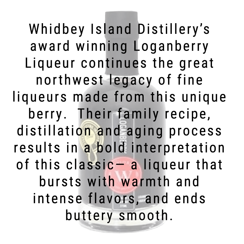 Whidbey Island Distillery Loganberry Liqueur 375mL - Great American Craft Spirits