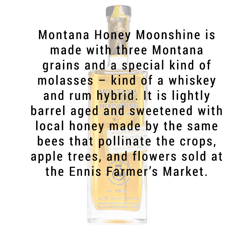 Willie's Distillery Montana Honey Moonshine 750ml